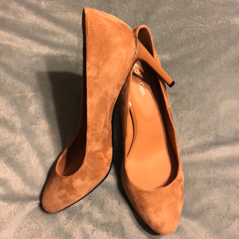 Calvin Klein Suede Heels
